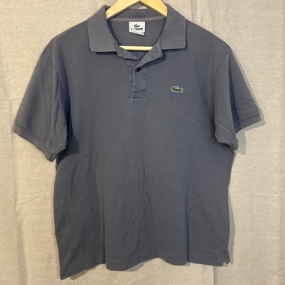 Lacoste Men's Classic Fit Solid Gray Polo Shirt Size 5